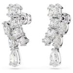 Swarovski øredobber  Matrix drop earrings Mixed cuts, White, Rhodium plated - 5700418