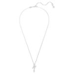 Swarovski smykke  Matrix pendant Mixed cuts, White, Rhodium plated - 5700420