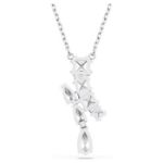 Swarovski smykke  Matrix pendant Mixed cuts, White, Rhodium plated - 5700420