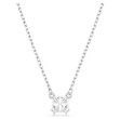 Swarovski smykke Stilla pendant Square cut, White, Rhodium plated - 5701903