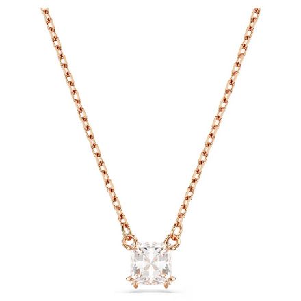 Swarovski smykke Stilla pendant Square cut, White, Rose gold-tone plated - 5701904 Swarovski smykke Stilla pendant Square cut, White, Rose gold-tone plated - 5701904