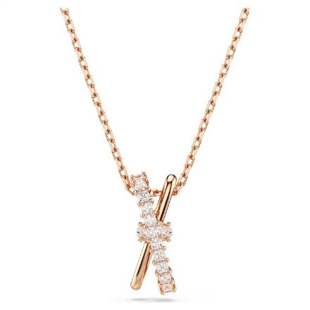 Swarovski smykker Hyperbola pendant Mixed cuts, Twist, White, Rose gold-tone plated - 5689788 Swarovski smykker Hyperbola pendant Mixed cuts, Twist, White, Rose gold-tone plated - 5689788