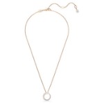 Swarovski smykke Matrix pendant Crystal pearl, Round cut, White, Rose gold-tone plated - 5692265