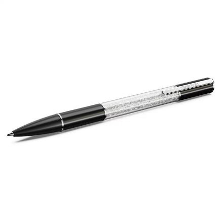Crystalline Lustre ballpoint pen Black, Rhodium plated - 5694180 Crystalline Lustre ballpoint pen Black, Rhodium plated - 5694180