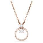 Swarovski smykke Constella pendant Round cut, White, Rose gold-tone plated - 5692266