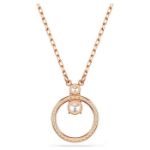 Swarovski smykke Constella pendant Round cut, White, Rose gold-tone plated - 5692266