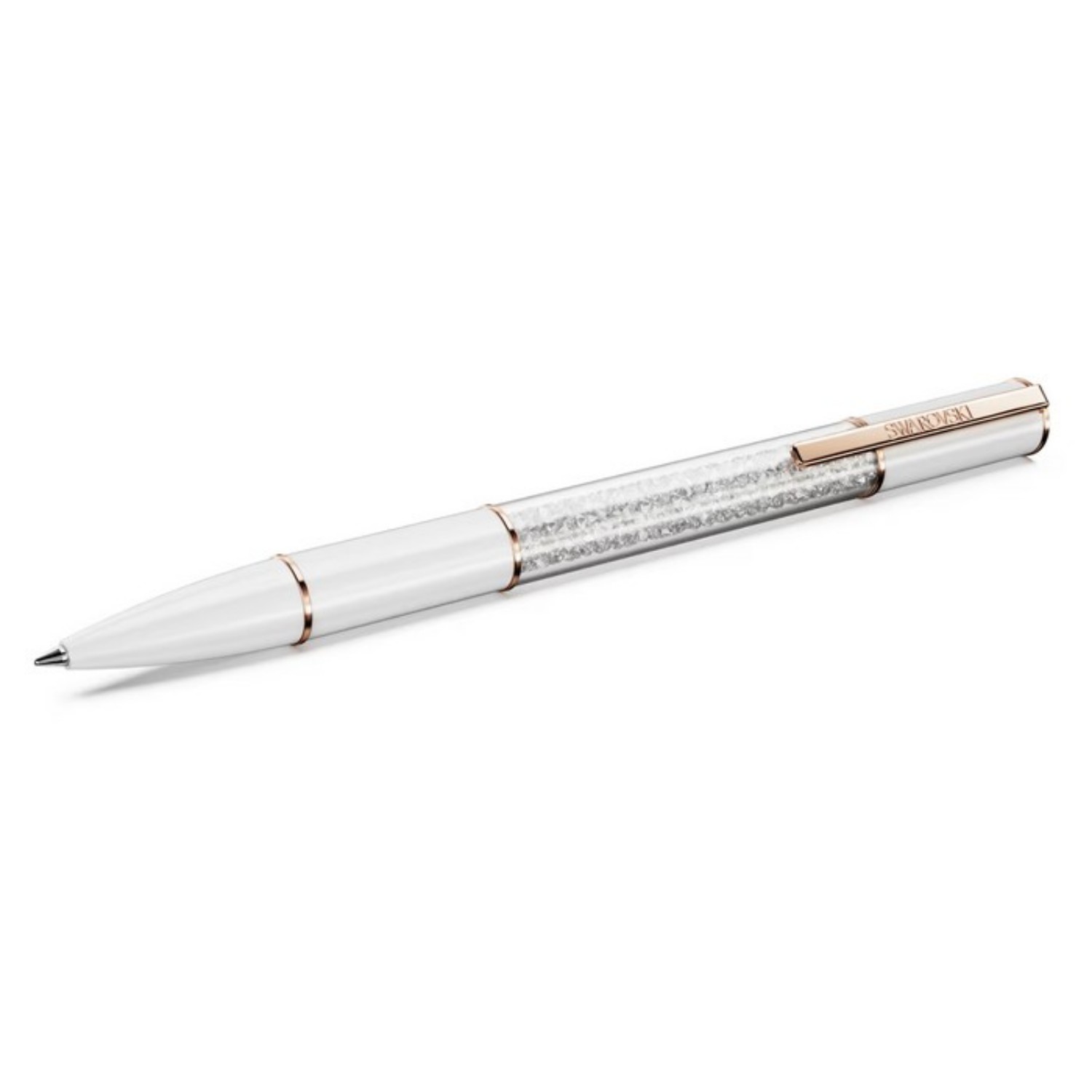 Crystalline Lustre ballpoint pen White, Rose gold-tone plated - 5694174