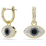 Swarovski øredobber Symbolica drop earrings Evil eye, Blue, Gold-tone plated - 5692163