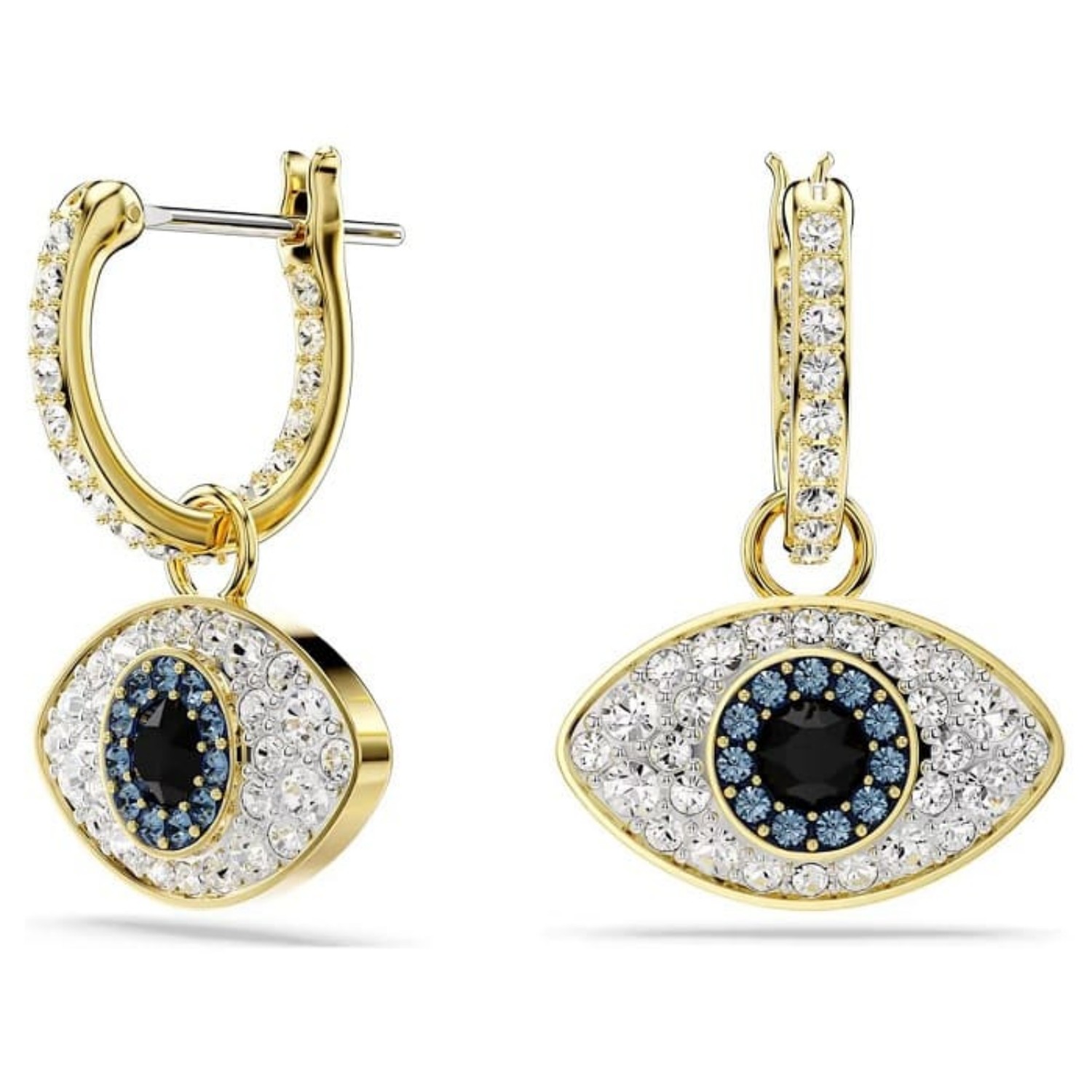 Swarovski øredobber Symbolica drop earrings Evil eye, Blue, Gold-tone plated - 5692163