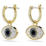 Swarovski øredobber Symbolica drop earrings Evil eye, Blue, Gold-tone plated - 5692163