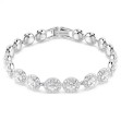 Swarovski armbånd Una Angelic Tennis bracelet Round cut, White, Rhodium plated - 5682279