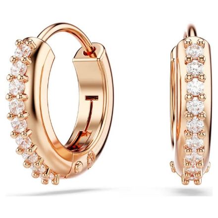 Swarovski øredobber Matrix hoop earrings Round cut, White, Rose gold-tone plated - 5690669 Swarovski øredobber Matrix hoop earrings Round cut, White, Rose gold-tone plated - 5690669