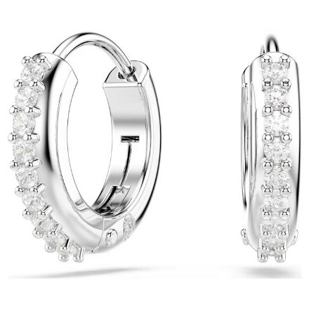Swarovski øredobber Matrix hoop earrings Round cut, White, Rhodium plated - 5690670 Swarovski øredobber Matrix hoop earrings Round cut, White, Rhodium plated - 5690670