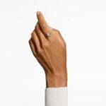 Swarovsk Stilla cocktail ring Round cut, Pavé, White, Gold-tone plated - 5642617