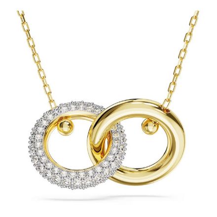 Swarovski smykke Dextera Interlocking loop, White, Gold-tone plated - 5668820 Swarovski smykke Dextera Interlocking loop, White, Gold-tone plated - 5668820