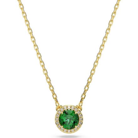 Swarovski smykke Una Angelic, Round cut, Pavé, Green, Gold-tone plated - 5680557 Swarovski smykke Una Angelic, Round cut, Pavé, Green, Gold-tone plated - 5680557