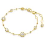 Swarovski armbånd Imber Round cut, White, Gold-tone plated - 5680094