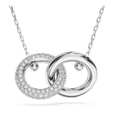 Swarovski smykke Dextera Interlocking loop, White, Rhodium plated - 5670251 Swarovski smykke Dextera Interlocking loop, White, Rhodium plated - 5670251