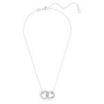 Swarovski smykke Dextera Interlocking loop, White, Rhodium plated - 5670251