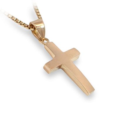 Kors i gult gull 14kt, lengde 23 mm - 0184584 Kors i gult gull 14kt, lengde 23 mm - 0184584