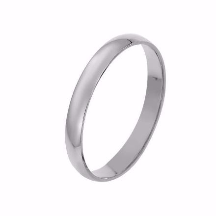 Giftering i platina 950, 3.5 mm. RUBIN modell 167 - 1035 Giftering i platina 950, 3.5 mm. RUBIN modell 167 - 1035