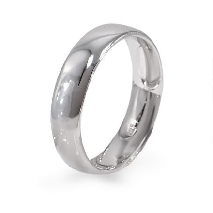 Giftering i platina 950, 5 mm. RUBIN modell 803  - 1150 Giftering i platina 950, 5 mm. RUBIN modell 803  - 1150