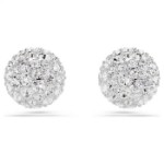 Swarovski øredobber Dextera stud Round cut, White, Rhodium plated - 5700290