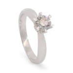 Diamantring forlovelsesring Athene 0,50ct River(D)-SI1-50346