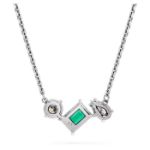 Swarovski smykke Mesmera pendant Mixed cuts, Green, Rhodium plated - 5668278