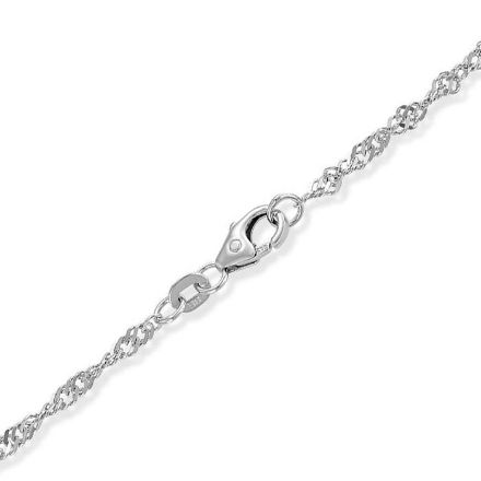 Armbånd Singapore i hvitt gull 14kt, 19 cm - 18HV2219 Armbånd Singapore i hvitt gull 14kt, 19 cm - 18HV2219