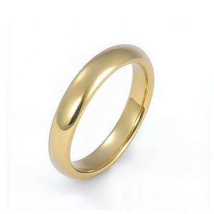 Giftering i gult gull 14kt, 4 mm/1,6 mm. RUBIN - 1640gg Giftering i gult gull 14kt, 4 mm/1,6 mm. RUBIN - 1640gg