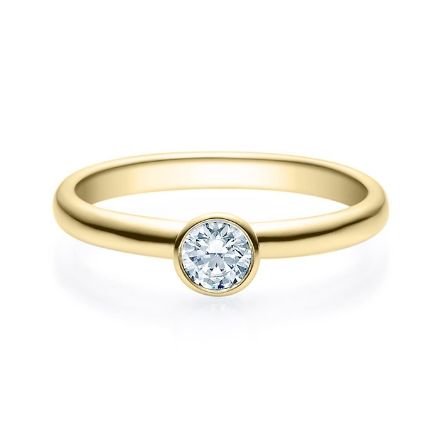 Enstens diamantring med 0,25 ct i 14kt gull. TW-Si. -18019025 Enstens diamantring med 0,25 ct i 14kt gull. TW-Si. -18019025