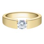 Diamantring forlovelsesring 0,25 ct i 14kt gull. Hestia - 18012025