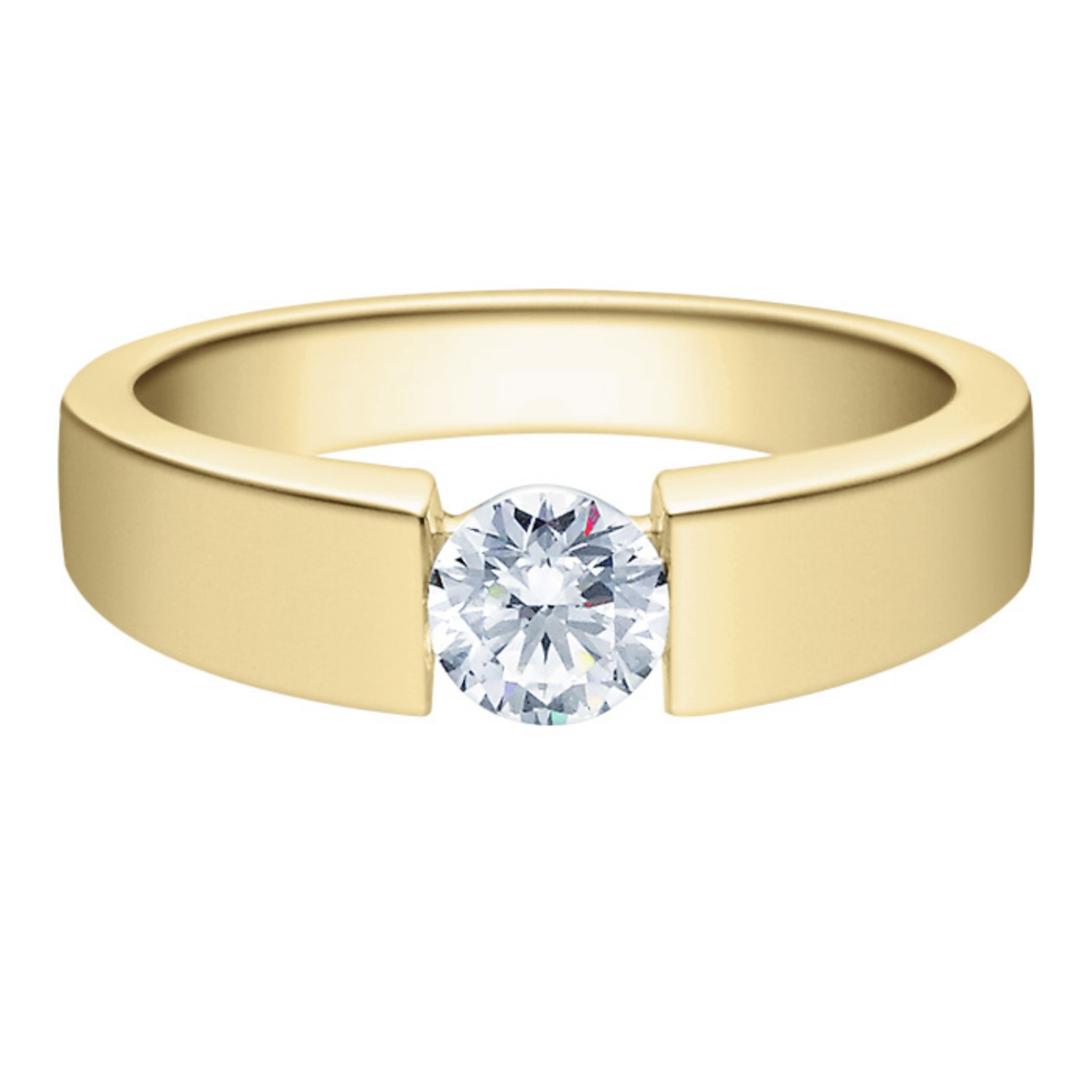 Diamantring forlovelsesring 0,25 ct i 14kt gull. Hestia - 18012025