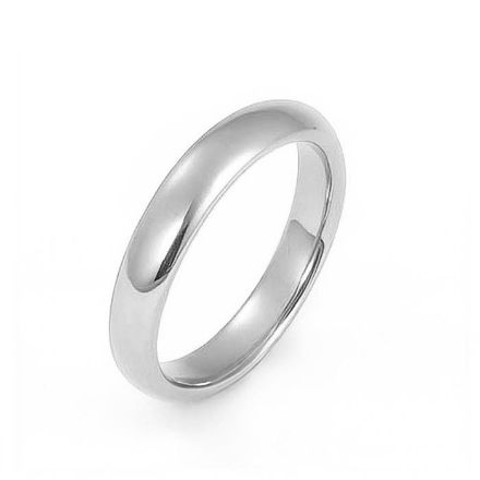 Giftering i hvitt gull 14kt, 4 mm/1,6 mm. RUBIN - 1740hv Giftering i hvitt gull 14kt, 4 mm/1,6 mm. RUBIN - 1740hv