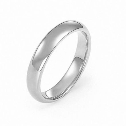 Giftering i hvitt gull 14kt, 4 mm/1,3 mm. RUBIN - 1940 Giftering i hvitt gull 14kt, 4 mm/1,3 mm. RUBIN - 1940