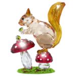 Swarovski figur Idyllia Squirrel and Mushrooms - 5684343