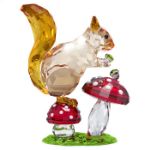 Swarovski figur Idyllia Squirrel and Mushrooms - 5684343