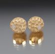 Øredobber i gult gull 14 kt med diamanter 0,03 ct W-Si  - BUR737835