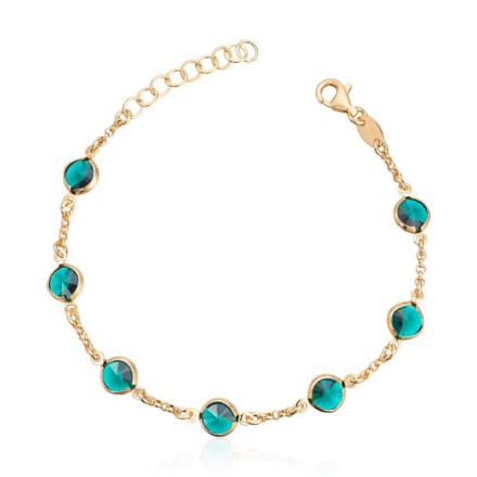 Armbånd Alva Drops i forgylt sølv 19 cm - 3024919 Armbånd Alva Drops i forgylt sølv 19 cm - 3024919