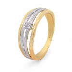 Gullring i 14kt med diamant 0.06 ct W-Si - BUR547024