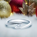 Bilde av Diamantring forlovelsesring  0,25 ct i 14kt gull. Afrodite - 18015025