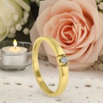 Forlovelsesring diamantring Iselin 1x0.05 ct TW-Si - 85010050