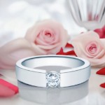 Bilde av Diamantring forlovelsesring  0,25 ct i 14kt hvitt gull. Hestia - 18012025