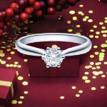 Bilde av Forlovelsesring med Lab Grown diamant i 0.50 ct og River (E) - VVS2 - LG0501807hg