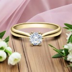 Bilde av Forlovelsesring med Lab Grown diamant i 0.50 ct og River (E) VS2 - LG0501807gg