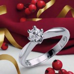 Diamantring forlovelsesring Athene 0.40 River (E) - VS1 - 50329041