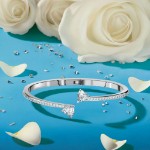 Bilde av Swarovski armbånd Attract Soul bangle Heart, White, Rhodium plated - 5518814