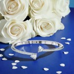 Bilde av Swarovski armbånd Attract Soul bangle Heart, White, Rhodium plated - 5518814