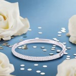 Bilde av Swarovski armbånd Stone Mini Bangle, White, Rhodium Plating - 5032846